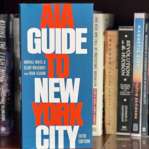Reisgids New York City in een boekenkast
